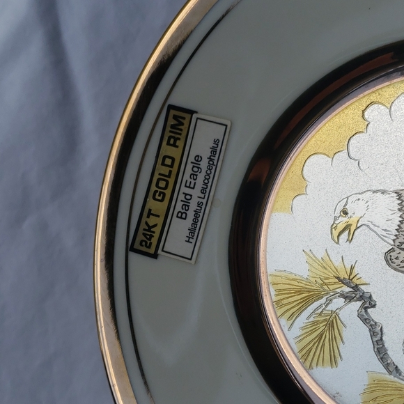 DYNASTY GALLERY. BALD EAGLE PLATE. - Picture 3 of 16